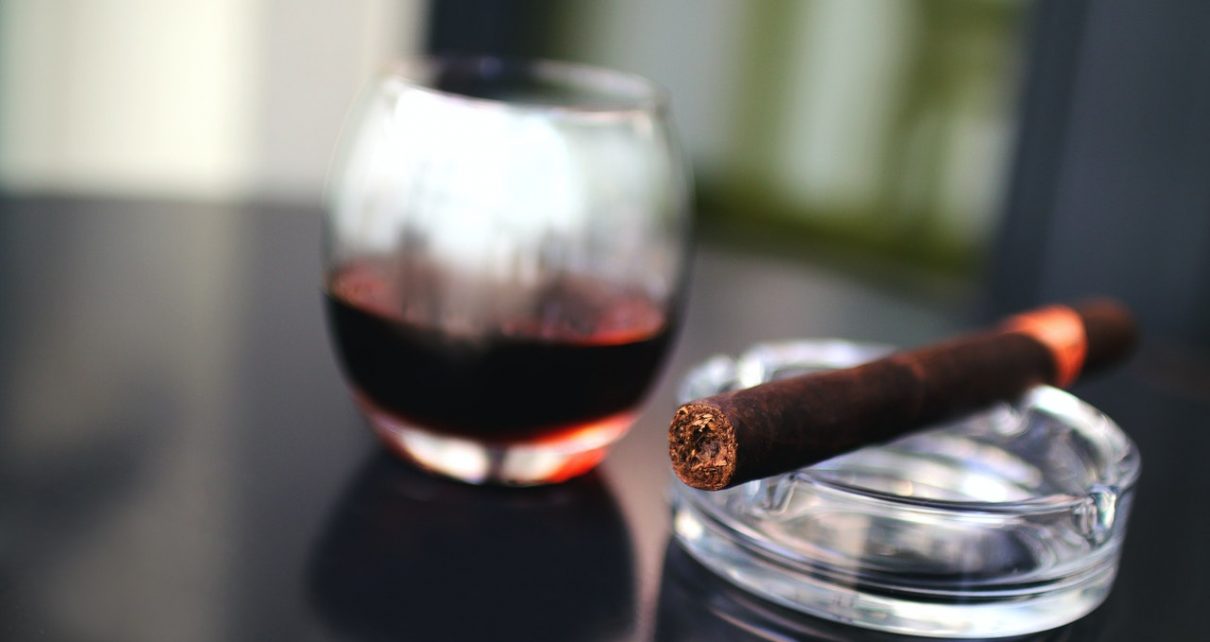 Photo of a Cigar on Ashtray