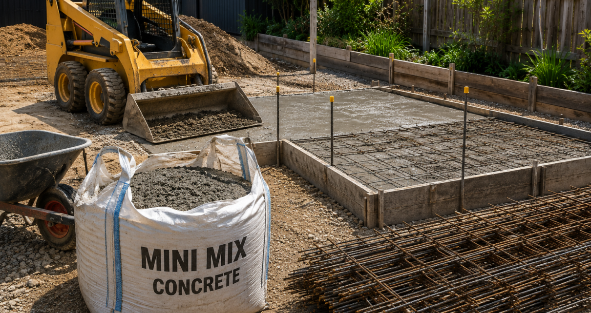 Concrete slab preparation