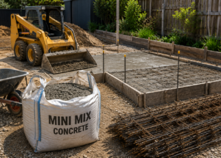 Concrete slab preparation