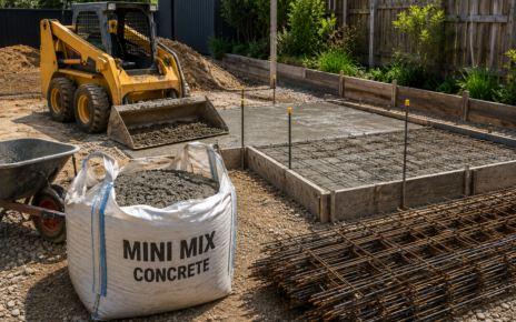 Concrete slab preparation