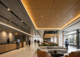Commercial interior ceiling design