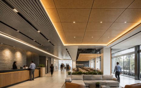 Commercial interior ceiling design